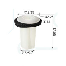 Кліпса для обшивки Honda, Acura (90670-SG0-003, 90670SG0003, 91626-SH3-003, 91626SH3003, 14304) (C0381)
