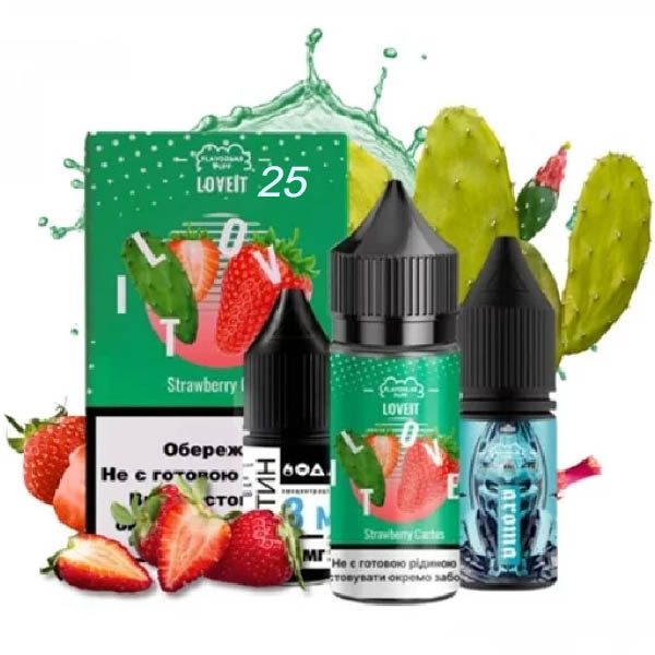 Рідина Самозаміс Flavorlab Love IT 30ml 25мг Strawberry Cactus Полуниця Кактус