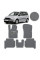 Коврики в салон EVA для Volkswagen Touran I / II 2003-2015 (Металлический подпятник) Серые 5 шт
