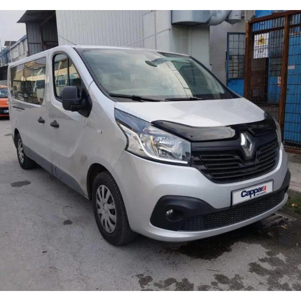 Дефлектор капота мухобойка для Renault Trafic 2014- (Vip Tuning) RL56