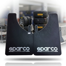 Брызговики малые черные SPARCO - 375 х 235 мм мягкие 2 шт