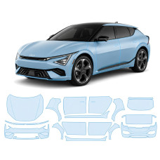 Антигравийная защитная бронепленка по лекалам для Kia EV6 - facelift 2025 - полный кузов