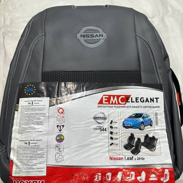 Чехлы на сидения модельные для Nissan Leaf (ZE0) 2010-2017 Экокожа