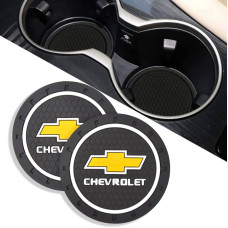 Антискользящий коврик В Подстаканник Chevrolet ⌀7 см 2 шт