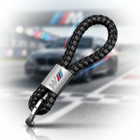 Стильний шкіряний брелок з логотипом BMW M-Power