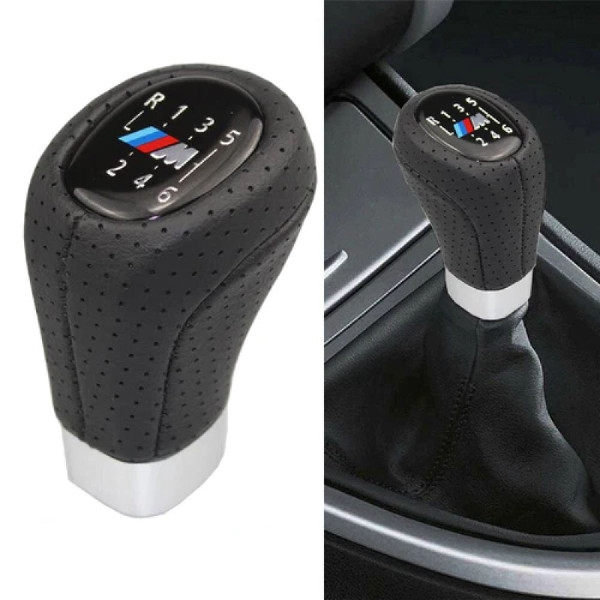 Ручка КПП Bmw Series E46 E60 E90 E92 (5 / 6 Швидкостей) Шкіра №1 (QZXN-A33)
