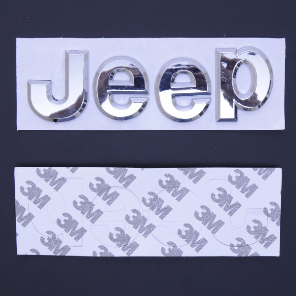 Емблема напис Jeep скотч 140 x 40 мм скотч 3М Польща