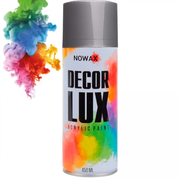 Акриловая краска Nowax Спрей 450 мл Серебряно-Серый (silver grey/ral9022)