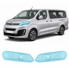 Антигравийная защитная бронепленка по лекалам для Citroen SpaceTourer I 2016- оптика (фары и ПТФ)