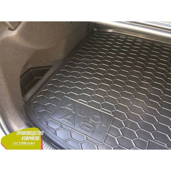 Автомобильный коврик в багажник Audi A3 (8V) 2012-2016 Sedan / Резиновый Avto-Gumm
