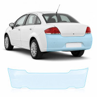 Антигравійна захисна бронеплівка за лекалами для Fiat Linea 323 2007-2018 - задній бампер