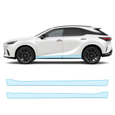 Антигравійна захисна бронеплівка за лекалами для Lexus RX V 2022- нижня зона кузова пороги