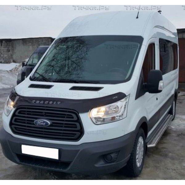 Дефлектор капота мухобойка для Ford Transit c 2014- Евро Крепление (Vip Tuning) FR47