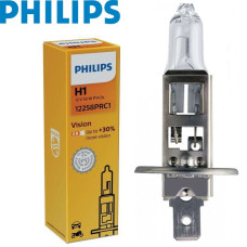 Автолампа галогенна Philips Premium + 30% H1 12V 55W 3200K 1 шт (12258PRC1)