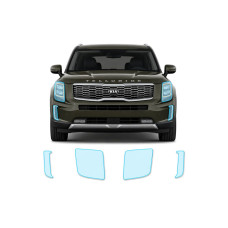 Антигравійна захисна бронеплівка за лекалами для Kia Telluride I 2019- оптика (фари та ПТФ)
