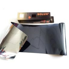 Тонувальна плівка для лобового скла з переходом Solux 20х150 см black/silver