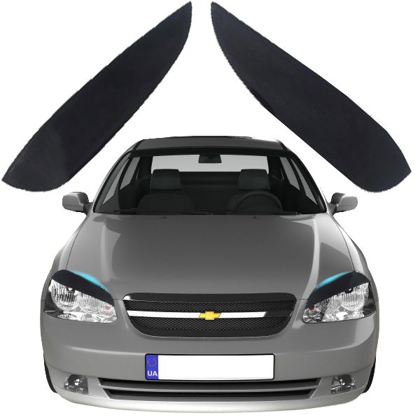 Вії фар для Chevrolet Lacetti 2003-2014 седан/універсал 2 шт Voron Glass