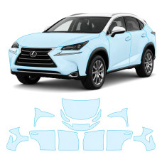 Антигравийная защитная бронепленка по лекалам для Lexus NX AZ10 2014-2017 - полный кузов