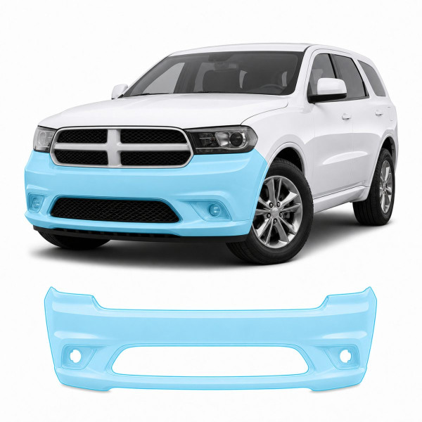 Антигравийная защитная бронепленка по лекалам для Dodge Durango WD/WK2 2011-2020 - передний бампер