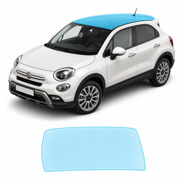 Антигравійна захисна бронеплівка за лекалами для Fiat 500X I 2015-2018 - зона даху