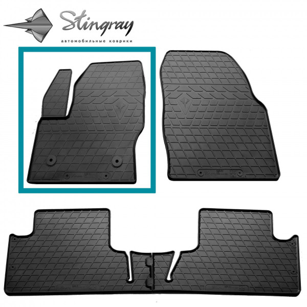 Водительский 3D коврик для FORD C-Max клипса FC2 2011-