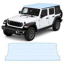 Антигравийная защитная бронепленка по лекалам для Jeep Wrangler JL facelift 2024- зона крыши