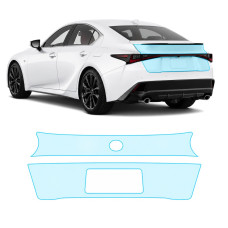 Антигравийная защитная бронепленка по лекалам для Lexus IS XE30 facelift 2 2021- зона крышки багажника