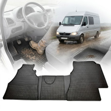 Автомобільні гумові килимки в салон для Mercedes Sprinter 1996-2006 РТІ