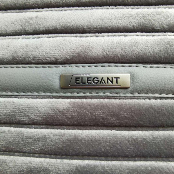 Накидки для передних сидений Алькантара Elegant Palermo Серые 2 шт (700 203)