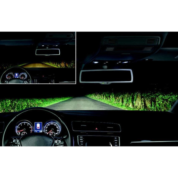 Автолампа галогенна Philips WhiteVision +60% H1 12V 55W 3700К P14.5s (12258WHVSM)