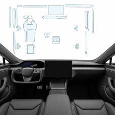 Набір Плівок захисних для салону Tesla Model S 2021- TPH (Кансолі Дисплея Ручок)