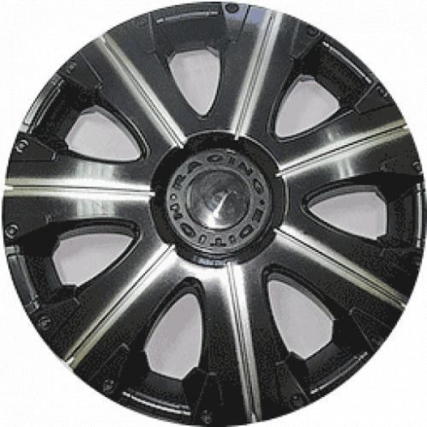 Колпак колеса Star Расинг R13 черный, синий 4 шт