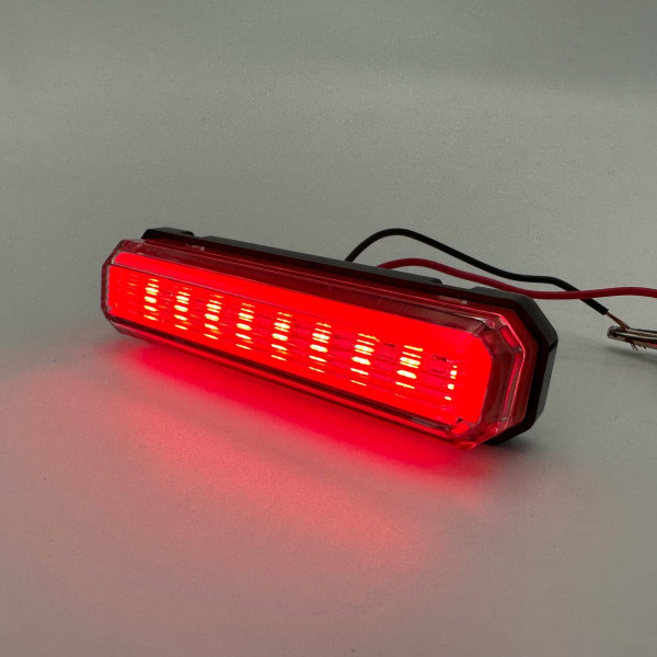 LED Габарит Thoc Auto 85 х 20 мм 12/24V 9 діод Неоновий Червоний (ТН-952) 1 шт