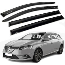 Дефлекторы окон ветровики для Renault Megane III 2008-2014 Универсал Voron Glass