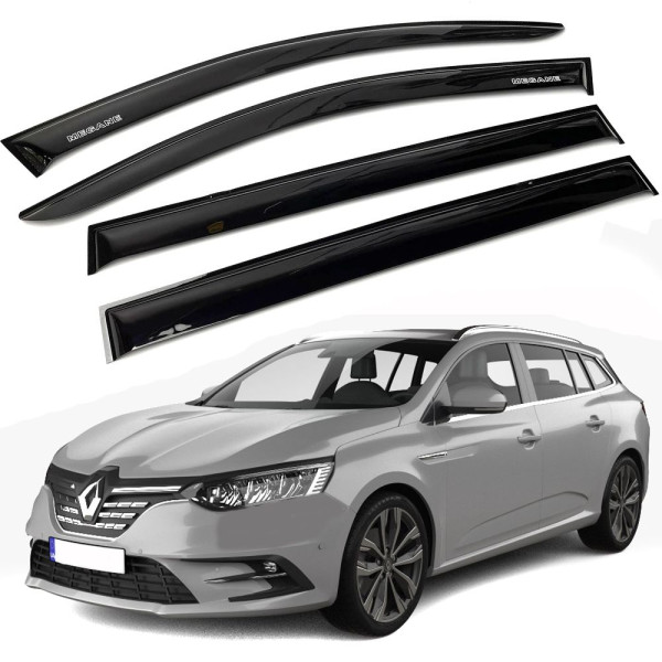 Дефлектори вікон вітровики Renault Megane III 2008-2014 Универсал Voron Glass
