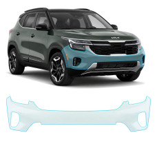 Антигравийная защитная бронепленка по лекалам для Kia Seltos SP2 facelift 2023- передний бампер