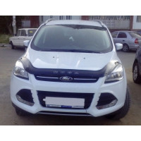 Дефлектор капота мухобойка для Ford Kuga / Escape 2013-2019 Евро Крепление (Vip Tuning)