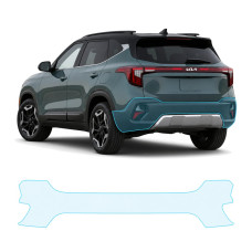 Антигравийная защитная бронепленка по лекалам для Kia Seltos SP2 facelift 2023- задний бампер