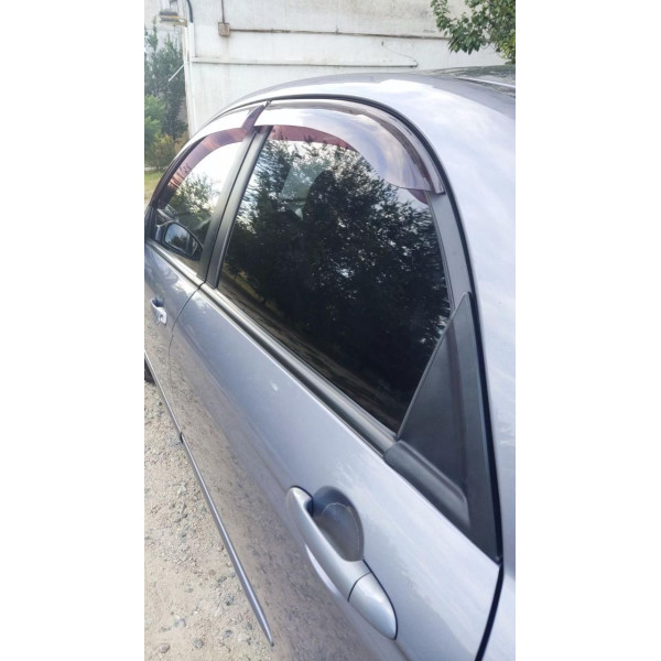 Дефлектори вікон для Kia Cerato 2003-2009 Скотч 3M Voron Glass