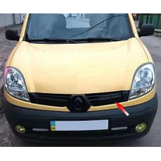 Зимняя накладка на решетку радиатора / 3 Спицы / Renault Kangoo 06-07 Матовая FLY