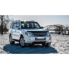 Дефлектор капота мухобойка Mitsubishi PAJERO IV 07-