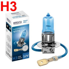 Автолампа галогенная Brevia Power Blue H3 12V 55W 4200K 1 шт (12030PBC)