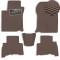 Килимки в салон EVA для Toyota Prado 150 2010-2021 (Металевий підп'ятник) Коричневі-Коричневий кант 5 шт