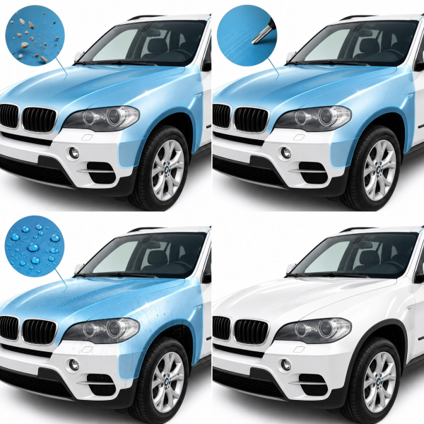 Антигравийная защитная бронепленка по лекалам для BMW X5 E70 2006-2013 - зеркала