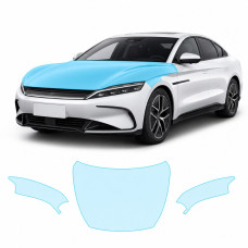 Антигравійна захисна бронеплівка за лекалами для BYD Han II 2020-2022 - капот і передні крила