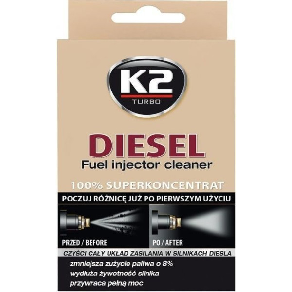 Очиститель форсунок для дизельных двигателей K2 TURBO DIESEL 50 мл (ET3121)