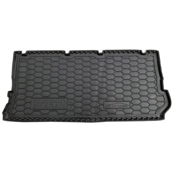 Автомобильный коврик в багажник Volkswagen Sharan 1995-2000 7 мест (Avto-Gumm)