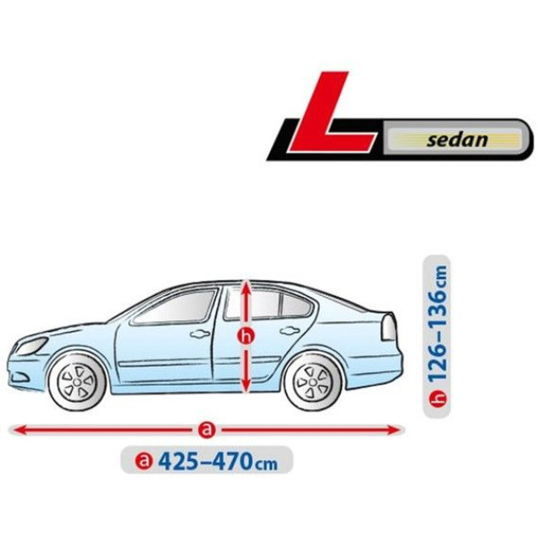 Тент автомобильный для Седана Kegel-Blazusiak L 470 x 136 См Basic Garage (5-3963-241-3021)