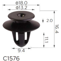 Клипса крепления обшивки дверей VW BMW AUDI FORD MITSUBISHI SKODA ROLLS ROYCE (C1576)
