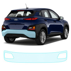Антигравийная защитная бронепленка по лекалам для Hyundai Kona OS 2017-2020 - задний бампер